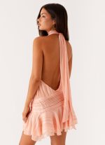 Willow Chiffon Mini Dress - Orange - 图片 6