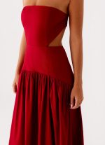Aamari Maxi Dress - Red - 图片 6