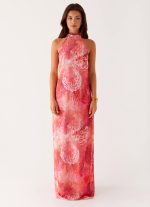 California Maxi Dress - Flamingo Fling - 图片 2